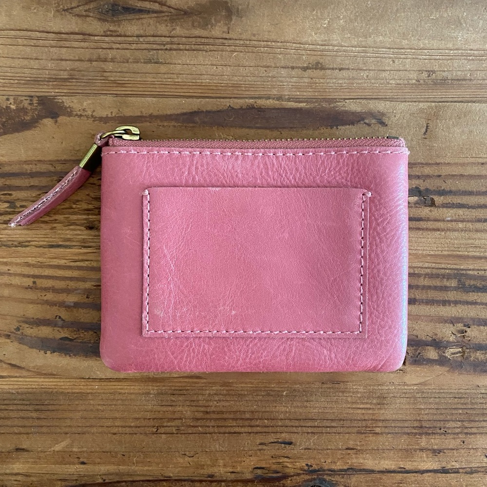 MADEWELL the pocket wallet in pink leather used less than one month